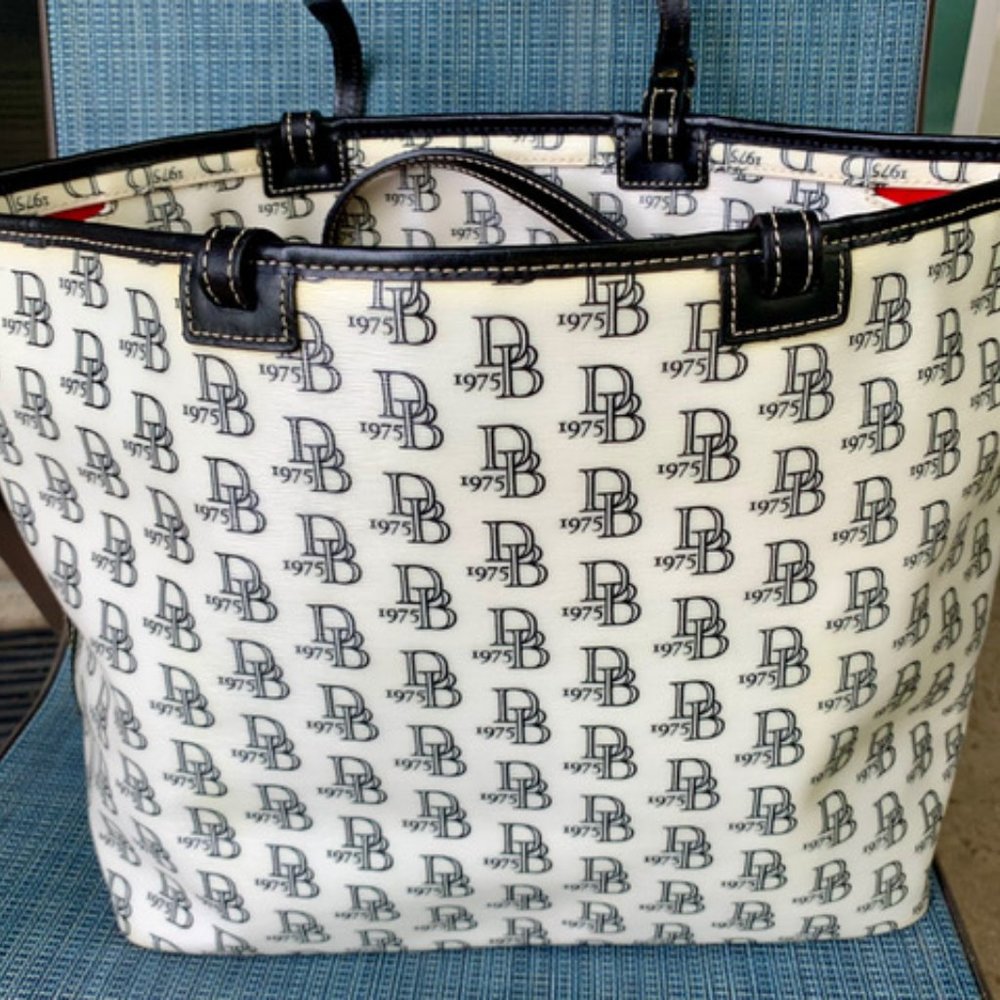 Dooney and Bourke Coated Canvas Tote Bag